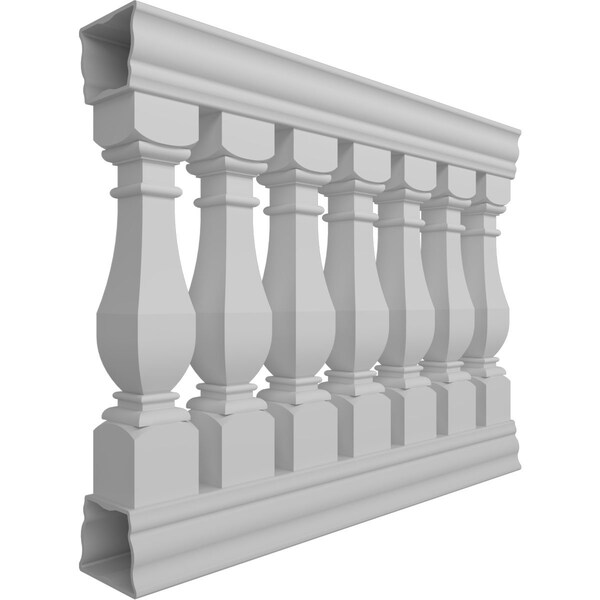 Fiberthane Arcadian Balustrade Railing Kit Style D (7 3/8 On-Center Spacing To Pass 4 Sphere Code)